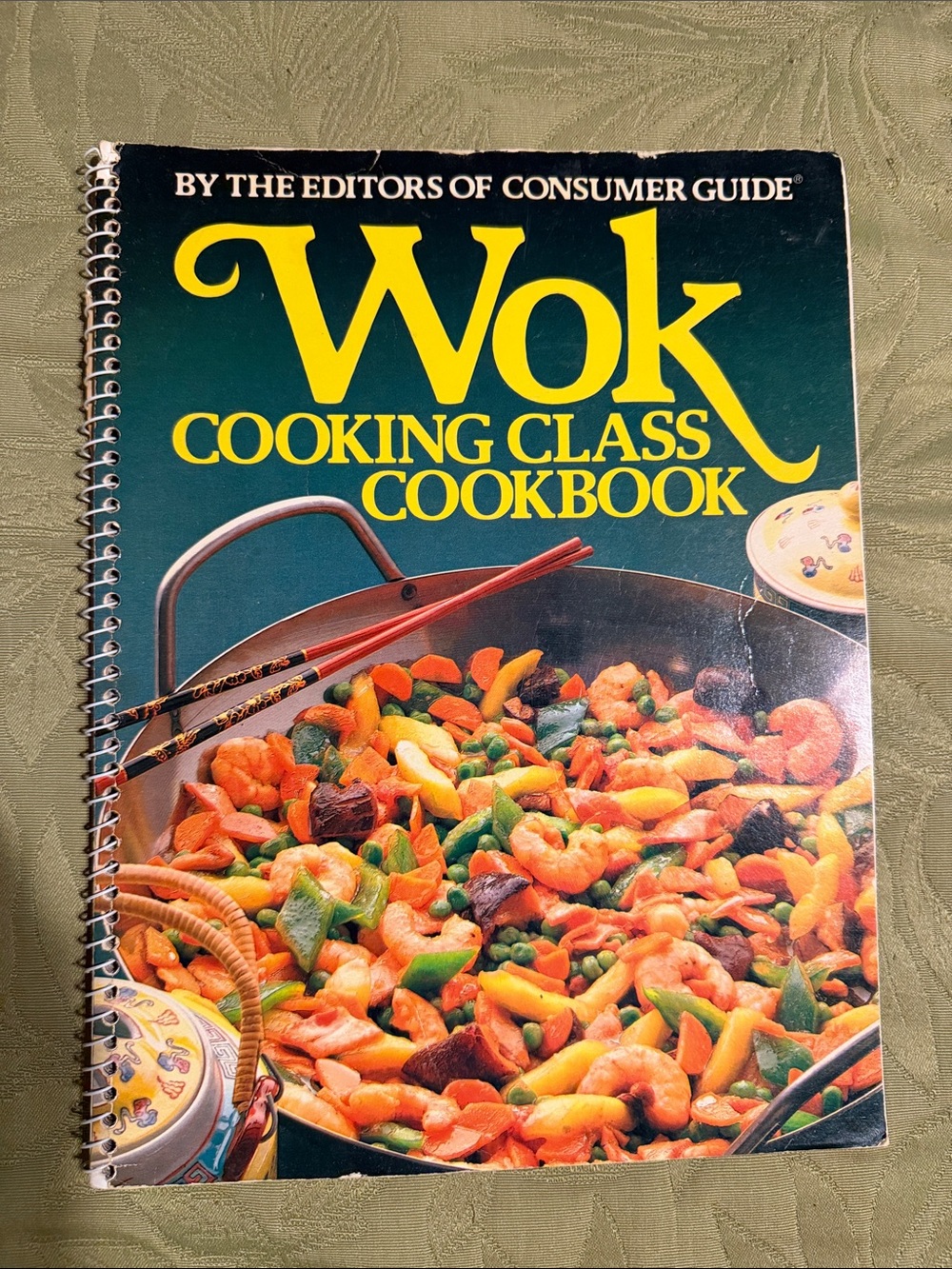 Vintage Wok Cooking Class Cookbook – Classic Green Cover